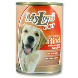 MYLORD PREMIUM ADULT HOVĚZÍ 400G (Kompletní krmivo pro dospělé psy s hovězím masem.)
