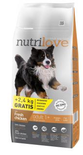 Nutrilove pes Adult Large 12kg+2,4kg zdarma