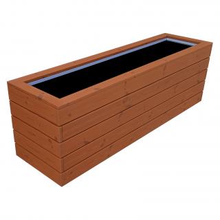 Květináče Frank | GreenShield 160, thermowood | Velký dřevěný truhlík 90 x 44 x v. 50 cm
