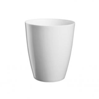 Obal Ornella na orchideje 11 cm, bílá (Bílý dekorativní obal pro orchideje přizpůsobený pro vložení rostliny pěstované v kontejneru. Obal Ornella disponuje zvýšeným dnem pro optimální provzdušnění kořenového systému rostliny podporující její zdraví růst. 