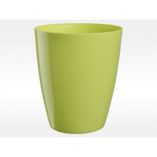 Obal Ornella na orchideje 11 cm, limetková (Dekorativní obal pro orchideje přizpůsobený pro vložení rostliny pěstované v kontejneru. Obal Ornella disponuje zvýšeným dnem pro optimální provzdušnění kořenového systému rostliny podporující její zdraví růst. 