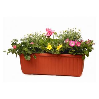Plastia samozavlažovací truhlík Siesta Lux 60 cm, terakota