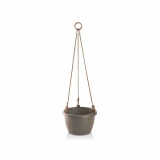 Plastkon | Marina 30 | Závěsný samozavlažovací květináč Ø 30 x v. 18,5 cm, taupe