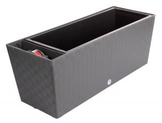 Plastkon | Supreme 50 | Samozavlažovací truhlík 50 cm, šedý