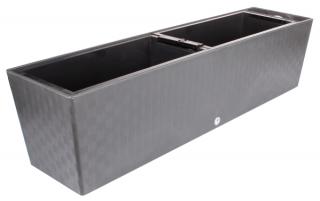 Plastkon | Supreme 75 | Samozavlažovací truhlík 75 cm, šedý