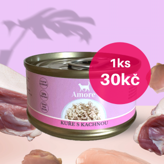 Amore cat kuře s kachnou 24x70g výhodné balení