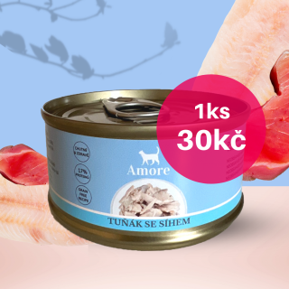 Amore cat tuňák se síhem 24x70g výhodné balení