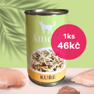 Amore dog kuře  24x140g výhodné balení