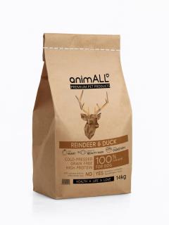 ANIMALL REINDEER &amp; DUCK  1,5kg (6+1 zdarma)