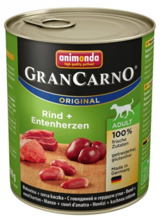 Animonda Gran Carno Adult hovězí &amp; kachní srdce 400 g