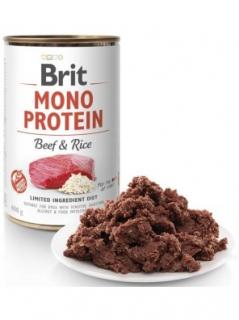 Brit Mono Protein konz. Beef &amp; Brown Rice  400 g