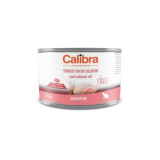 Calibra Cat konzerva Sensitive krůta a losos 200 g