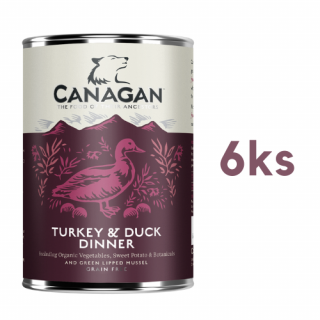 Canagan  krůta a kachna 6 x 400g