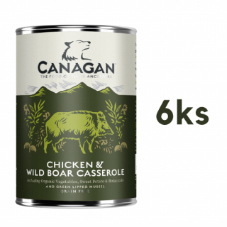 Canagan kuře a kančí 6 x 400g