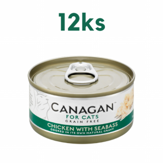 Canagan kuře mořská ryba 12 x 75g