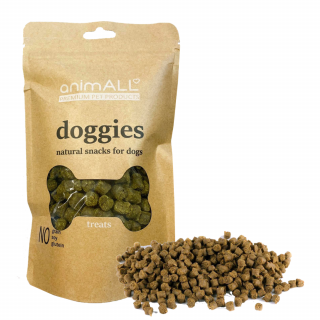 Doggies snack S, ryba &amp; mořská řasa, 200g  ( fish &amp; seaweed, Small balls - malý pes)