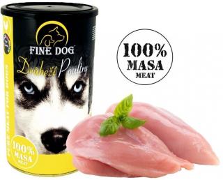 Fine Dog konz. drůbeží 100% masa 1200g