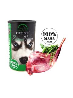 Fine Dog konz. zvěřina 100% masa 1200g