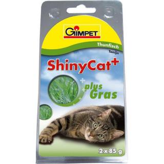 Gimpet ShinyCat tuňák a kočičí tráva 2 x 70 g