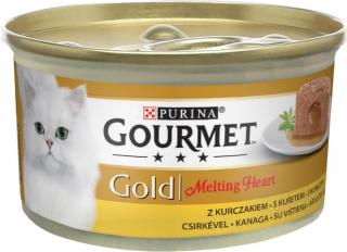 Gourmet gold Melting Heart - jemná paštika s omáčkou uvnitř, s kuřetem 85 g