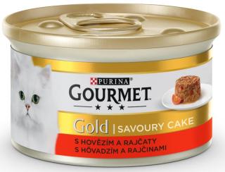 Gourmet Gold s hovězím a rajčaty 85 g