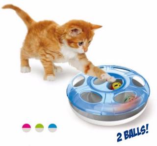 Hračka pro kočky plastová UFO 25x8 cm