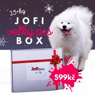 Jofi Box pro velké psy: 25+ kg, VÁNOČNÍ EDICE (Jofi Box - krabička plná psího štěstí a překvapení)