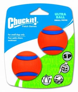 Míčky Ultra Ball gumové CHUCKIT! 2 ks - SMALL (5 cm)