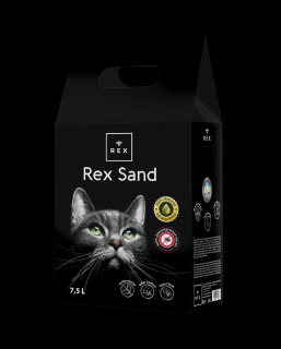 Rex  sand - úsporné stelivo pro kočky 7,5L (na 6-8 týdnů)