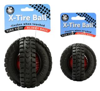 X-tire míč blikající M, 12,5 cm