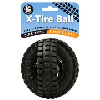 X-Tire míč s rolničkou M 12,5 cm (vhodna pro slepé / nevidomé / hluché / špatně slyšicí psy )