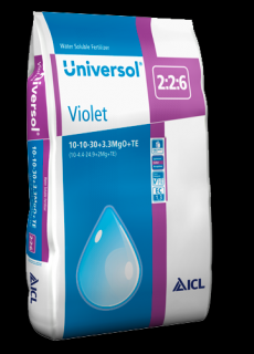 Universol 10-10-30+3,3MgO+TE Fialový 25 Kg