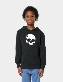 Dětská mikina s kapucí Master Big White Skull 9-11Y