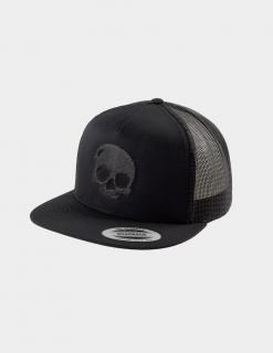 Kšiltovka Trucker Black Skull