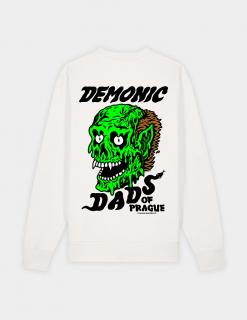 Mikina Korben Demonic Dads White by Will Carsola XL