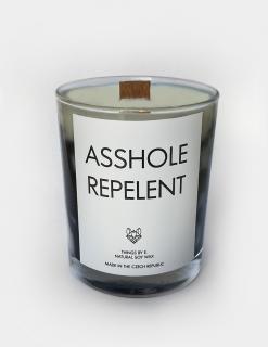 Svíčka Asshole Repelent Černobílá