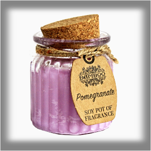 AW Bamboo &quot;SOYA&quot; Aroma Svíčka ve skle 60g Granátové Jablko