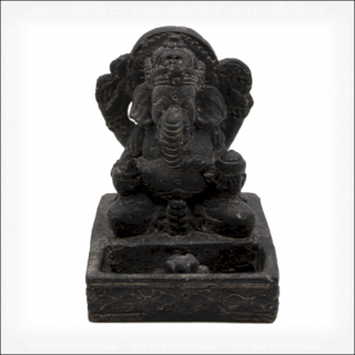 Ex Herbis AHDL Stojan na vonné kužele Ganesh černá 130 x 100 x 130 mm