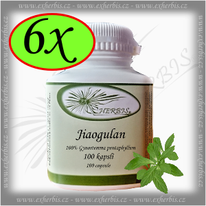 Ex Herbis Jiaogulan kapsle 6 x 100tb.