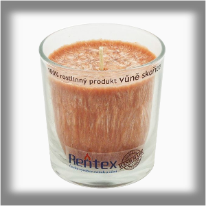 Rentex  &quot;Palm&quot; Aroma Svíčka ve skle 370g Skořice