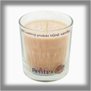 Rentex  &quot;Palm&quot; Aroma Svíčka ve skle 370g  Vanilka