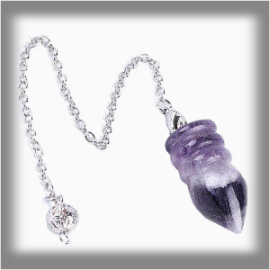 Salts Kyvadlo tvarované - Ametyst 3 cm