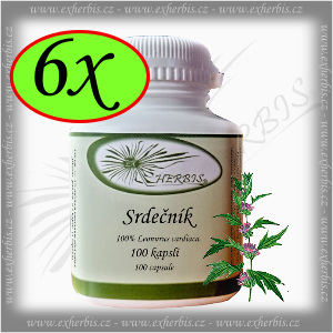 Srdečník obecný Ex Herbis 6 x 100 tb.