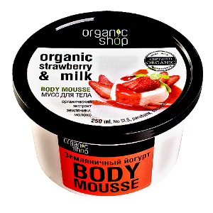 Tělová pěna &quot;Jahodový jogurt&quot; Organic Shop 500 ml