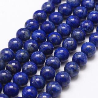 Lapis lazuli 8mm šňůra (46 - 48 korálků)