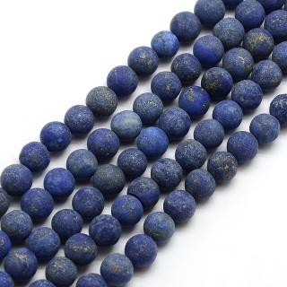 Lapis lazuli matný 4mm šňůra (84 - 90 korálků)