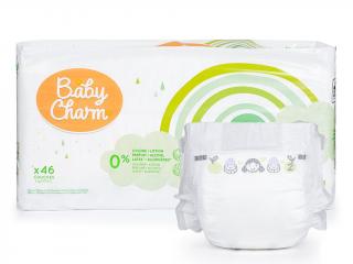 Baby Charm Super Dry Flex vel.2 Mini, 4-8 kg, 46 ks