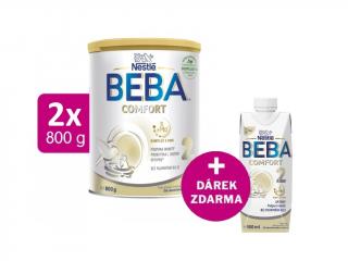 BEBA COMFORT 2, 5 HMO, 2x800g + BEBA COMFORT 2 HM-O 500 ml