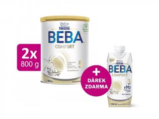 BEBA COMFORT 5 batolecí mléko, 2x800g + BEBA COMFORT 3 HM-O 500 ml