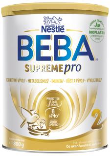 BEBA SUPREMEpro 2, 6 HMO, pokračovací kojenecké mléko, 800g